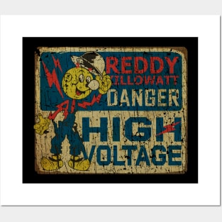 RETRO STYLE - reddy kilowatt HIGH VOLTAGE 70S Posters and Art